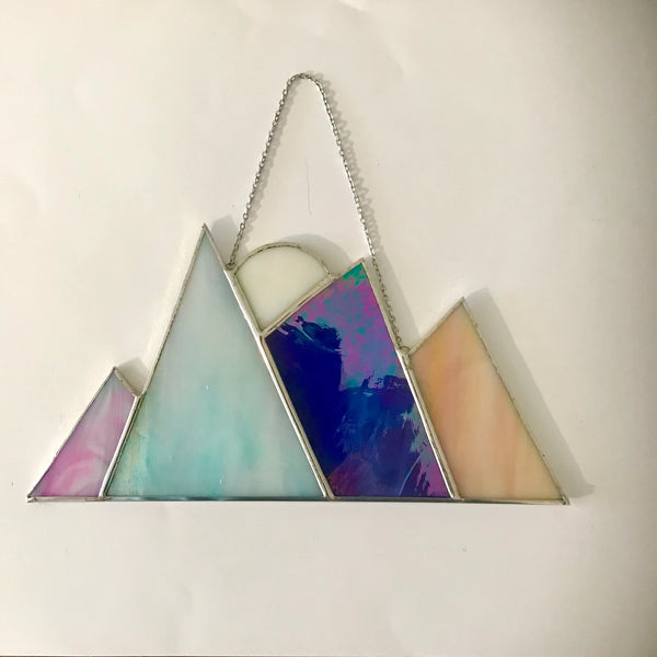 Large Stained Glass Mountains