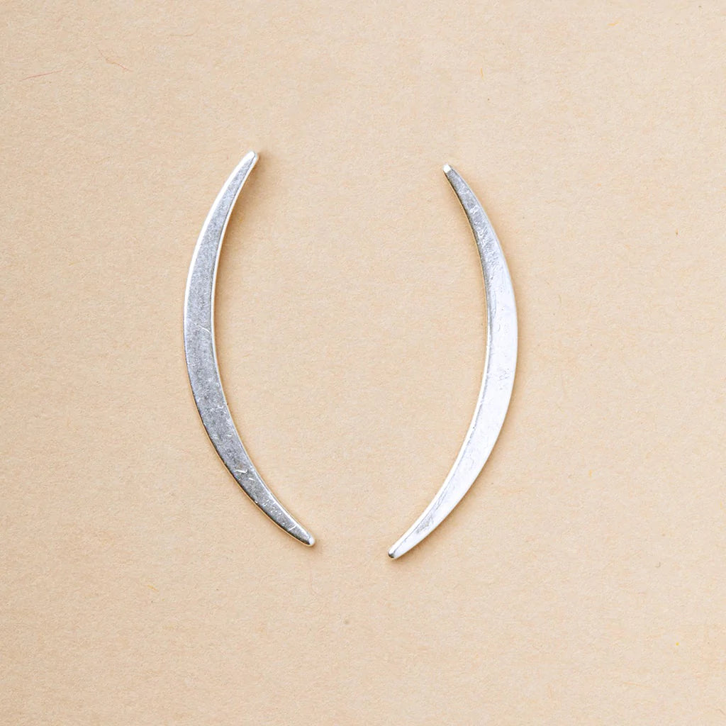 Gibbous Slice Stud Earrings