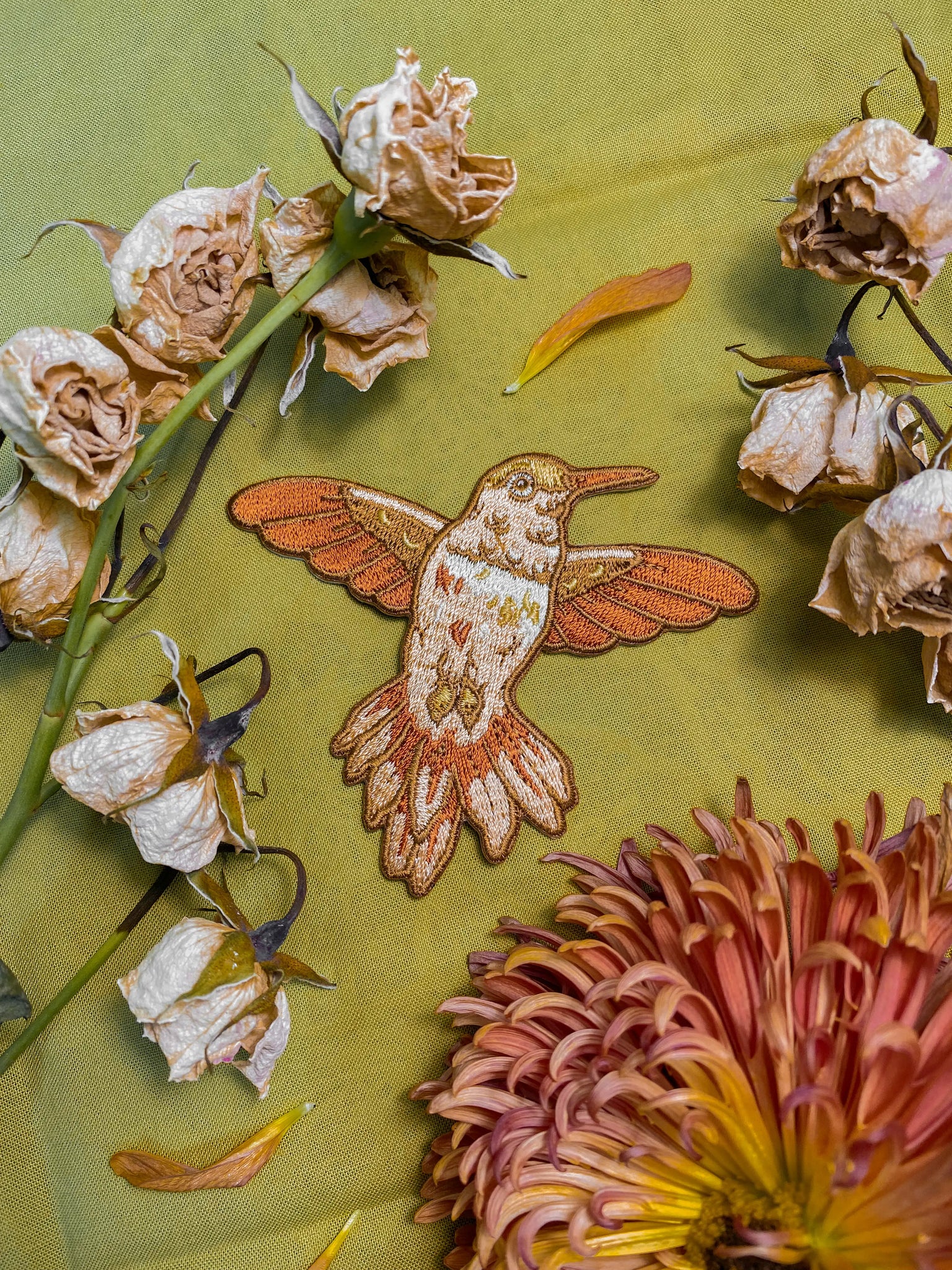 Hummingbird Embroidered Patch