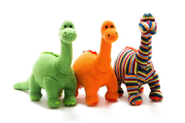 Knitted Diplodocus Stuffed Animal
