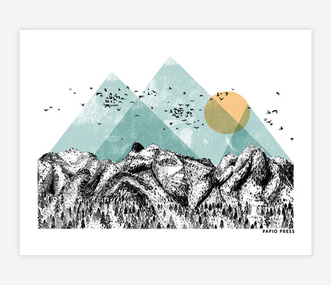 The Mountains Print - Papio Press