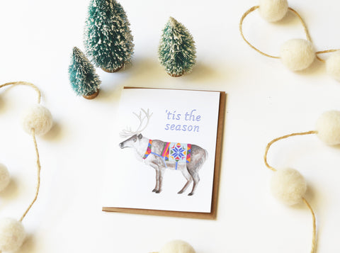 Reindeer Holiday Card